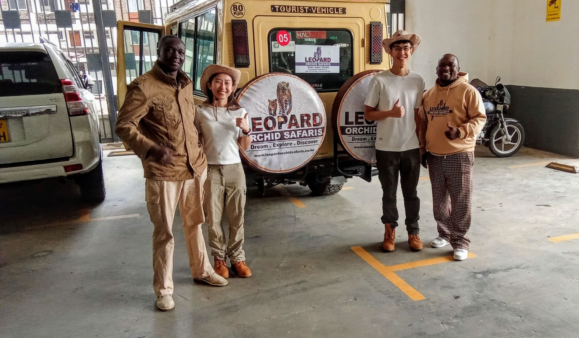 Michael from Leopard Orchid Safaris seeing guests off on safari in Nairobi