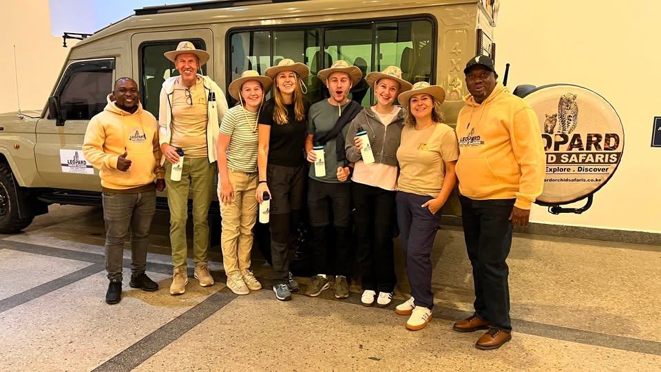 Guests from the Netherlands with their guide