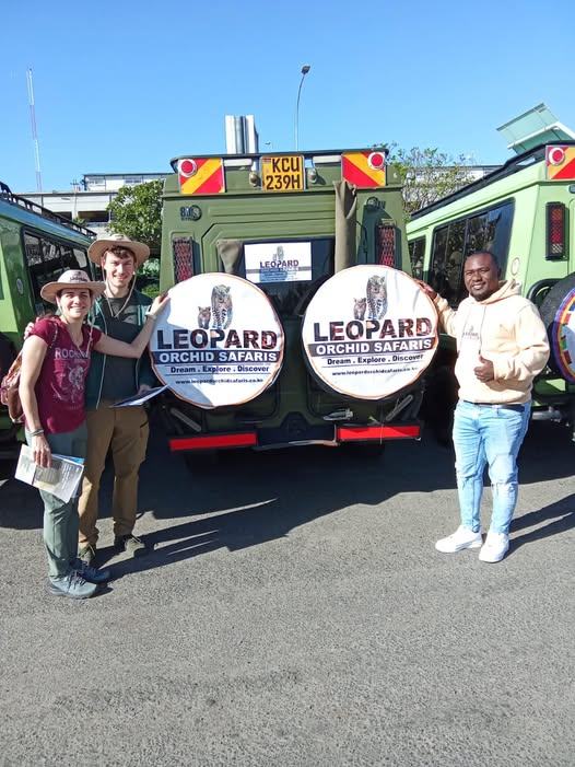 Guests boarding the safari vehicle at the park gate
